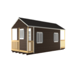 Gable Cabin W Double End Porch